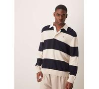 GANT - Polo in maglia color blu navy a righe 56