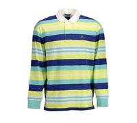 Gant, ,Tops ,Uomo ,Multicolore ,M Polo Gialla a Maniche Lunghe con Ricamo