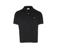 GANT Reg EMB Archive Shield Polo, Nero, S Uomo