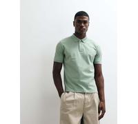 Gant - Polo regular fit in piqué verde menta con dettagli a contrasto 46