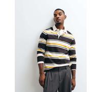 GANT polo rugby pesante a righe marrone 46