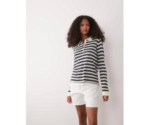 GANT - Polo stile rugby a righe panna e blu a righe-Bianco XXL