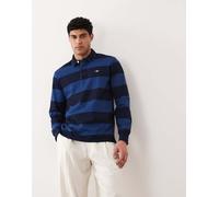 GANT - Polo stile rugby blu indaco a righe 52