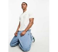 GANT - Polo vestibilità classica in piqué bianca con logo a scudo-Bianco 62