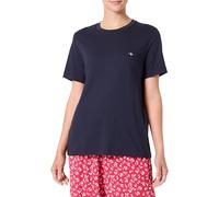 GANT Printed Archive Shield T-Shirt, Blu-Evening Blue, M Donna