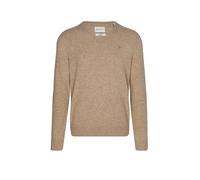 GANT Extrafine Lana di Agnello con Scollo a V, Dk. Sand Melange, M