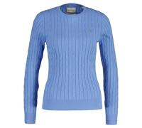 GANT Pullover Donna - Elasticizzato Cotone Cavo C-Neck,Collo,Maglia Intrecciata