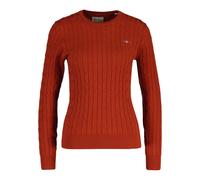 GANT Pullover Donna - Elasticizzato Cotone Cavo C-Neck,Collo,Maglia Intrecciata
