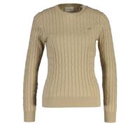 GANT Pullover Donna - Elasticizzato Cotone Cavo C-Neck,Collo,Maglia Intrecciata