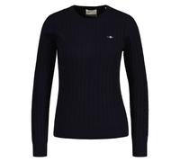 GANT Pullover Donna - Elasticizzato Cotone Cavo C-Neck,Collo,Maglia Intrecciata