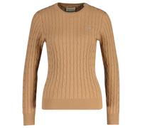 GANT Pullover Donna - Elasticizzato Cotone Cavo C-Neck,Collo,Maglia Intrecciata