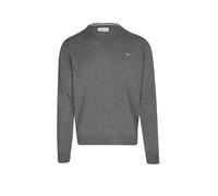 GANT Superfine Lambswool C-Neck Pullover, Charcoal Melange, L Uomo