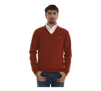Gant - Pullover Scollo a V - - Knitwear - Uomo - Arancione - 3XL
