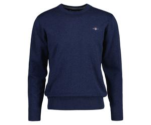 GANT Pullover Uomo - Classic Cotone C-Neck, Lavorato a Maglia, Girocollo,