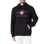 GANT REG ARCHIVE SHIELD HOODIE, Felpa con cappuccio Uomo, Nero ( BLACK ), L