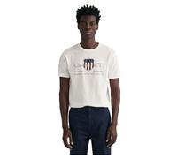 GANT REG ARCHIVE SHIELD SS T-SHIRT, T-shirt Uomo, Bianco ( WHITE ), XL