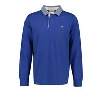 GANT Reg Chambray Heavy Rugger Polo, Rich Blue, XL Uomo