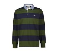 GANT Reg Chambray Stripe Heavy Rugger Polo, Verde, XL Uomo