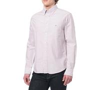 GANT Reg Classic Oxford Stripe Shirt Camicia, Colore: Rosso, M Uomo