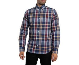 GANT Reg Classic Poplin Check, Blu, XL