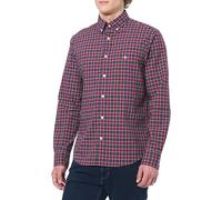 GANT Reg Classic Poplin Check Camicia, Colore: Rosso, L Uomo