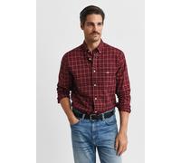 GANT Reg Classic Poplin Check Shirt Ruby Red Taglia: XL | Camicie Casual Outlet | Uomo | Rosso