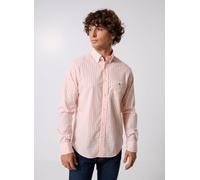 GANT - Reg Classic Poplin Gingham Shirt Arancione - Abbigliamento M Arancione