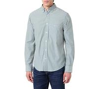 GANT Reg Classic Poplin Stripe Shirt Camicia, Verde, L Uomo