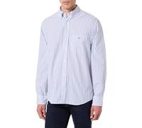 GANT Reg Classic Poplin Stripe, Blu, XL