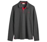 GANT REG CONTRAST PIQUE LS RUGGER, Polo Uomo, Multicolore ( ANTRACIT MELANGE ), XL