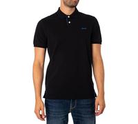 GANT Polo uomo Reg Contrast Rugger a maniche corte Nero XL