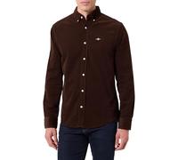 GANT Reg Corduroy Shirt Camicia, Marrone, M Uomo