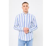 GANT - REG COTTON LINEN BOLD STRIPE SHIRT Blu - Abbigliamento S Blu