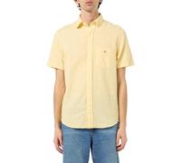 GANT Reg Cotton Linen SS Shirt, Giallo Banana, M