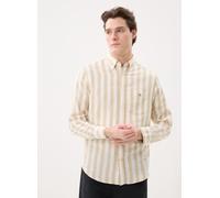 GANT - Reg Cotton Linen Stripe Shirt Beige - Abbigliamento XL Beige