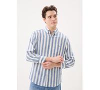 GANT - Reg Cotton Linen Stripe Shirt Blu - Abbigliamento S Blu