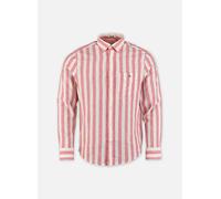 GANT - Reg Cotton Linen Stripe Shirt Rosa - Abbigliamento L Rosa
