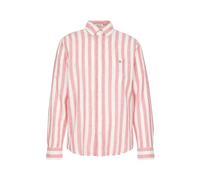 GANT - Reg Cotton Linen Stripe Shirt Rosa - Abbigliamento S Rosa