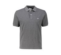 GANT Reg EMB Archive Shield Polo, Antracit Melange, S Uomo