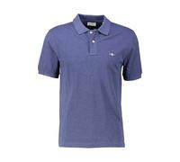 GANT Reg EMB Archive Shield Polo, Blu Jeans Scuro mélange, L Uomo