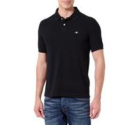 GANT Reg EMB Archive Shield Polo, Nero, S Uomo
