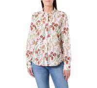 GANT Reg Floral Print COT - Maglietta in Voile, Bianco, 52