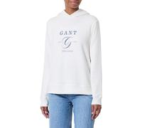 GANT Reg Graphic Hoodie Felpa con Cappuccio, Eggshell, XS Donna