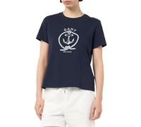 GANT Reg Graphic SS T-Shirt, Blu-Evening Blue, XXL Donna