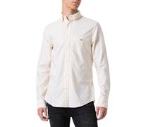 GANT Reg Oxford Banker-Maglietta a Righe Camicia, Burnt Wheat, S Uomo