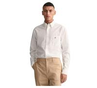 GANT REG OXFORD SHIRT, Camicia elegante Uomo, Bianco ( WHITE ), XXL