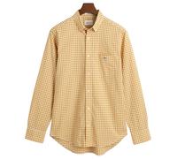 GANT Reg Poplin Gingham-Maglietta Camicia, Giallo Acero, L Uomo