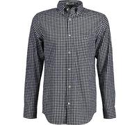 GANT REG POPLIN GINGHAM SHIRT, Camicia elegante Uomo, Nero ( BLACK ), M