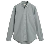 GANT Reg Poplin Micro Gingham Shirt Camicia, Verde Foresta, XXL Uomo
