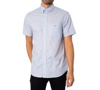 GANT - Reg Poplin Ss Shirt Blu - Abbigliamento XL Blu